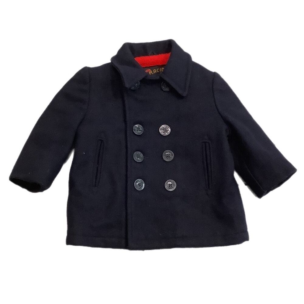 Vintage Kids Peacoat (lake placid)